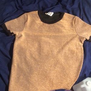 Gold Glittery Party Shirt
